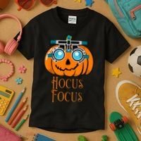 Hocus Focus Optometry Halloween Optometrist Eye Doctor Funny Kids T-Shirt thumb 3