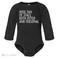 Huge Fan Of Both Outer And Personal Space Baby Long Sleeve Bodysuit thumb 0