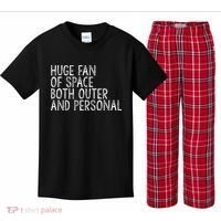 Huge Fan Of Both Outer And Personal Space Kids Plaid Pajama Set thumb 0