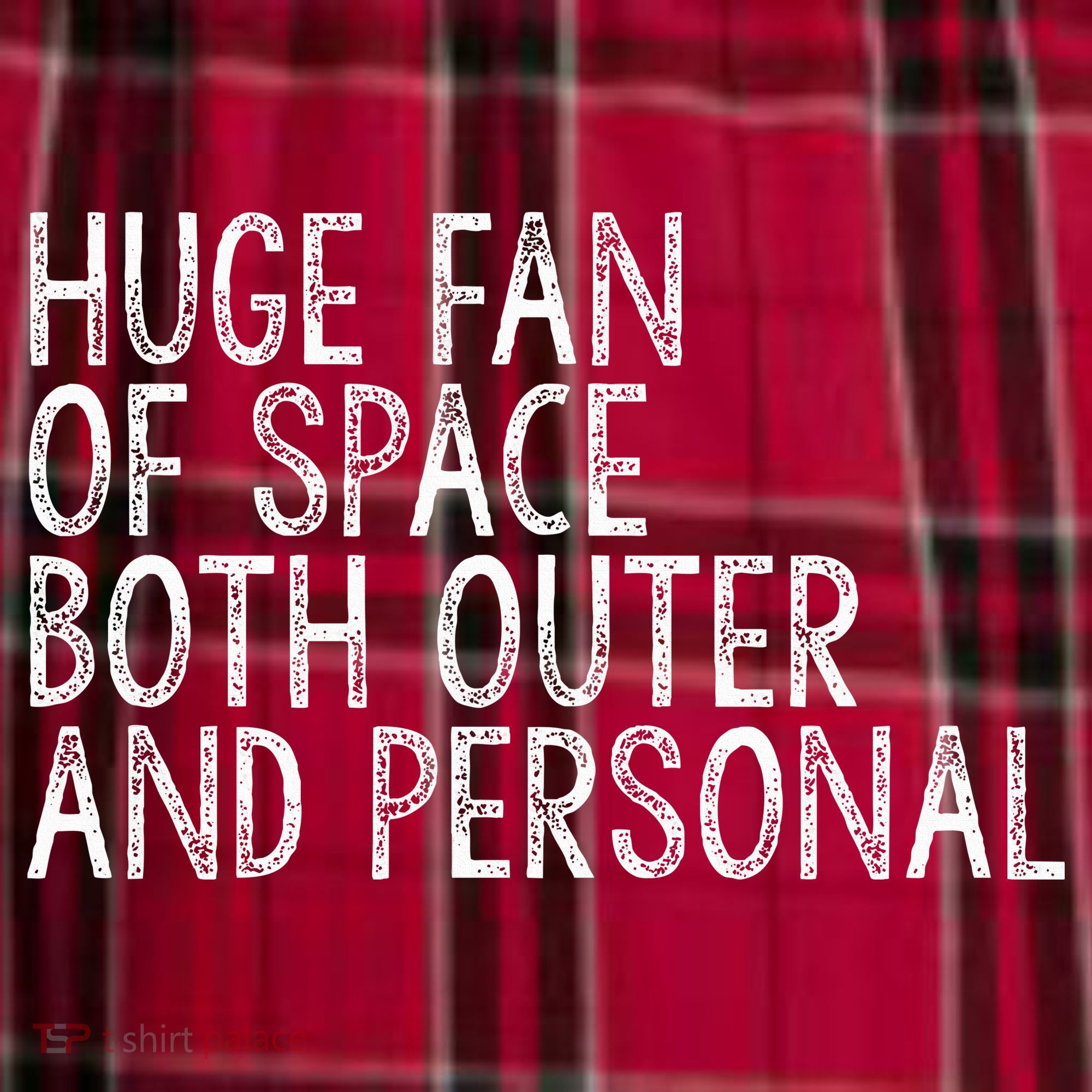Huge Fan Of Both Outer And Personal Space Men's Flannel Plaid Pajama Pants