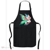 Happy Flying Pig With Butterfly Wings Fly Pig Lovers Apron thumb 0
