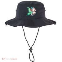 Happy Flying Pig With Butterfly Wings Fly Pig Lovers Bucket Hat thumb 0