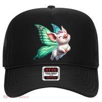 Happy Flying Pig With Butterfly Wings Fly Pig Lovers Hat thumb 0