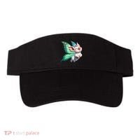 Happy Flying Pig With Butterfly Wings Fly Pig Lovers Visor thumb 0