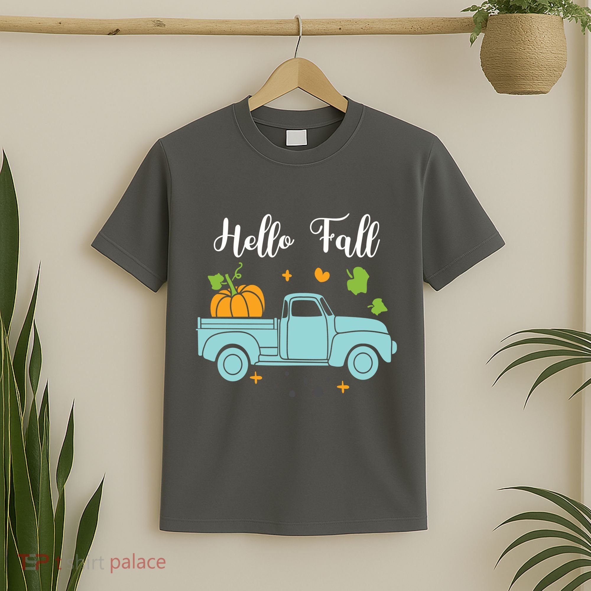 Hello Fall Pumpkin Vintage Truck T-Shirt