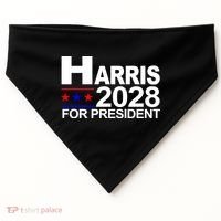 Harris For President 2028  USA-Made Doggie Bandana thumb 0