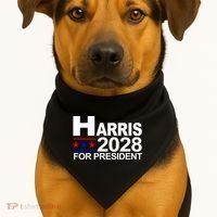 Harris For President 2028  USA-Made Doggie Bandana thumb 1