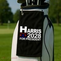 Harris For President 2028  Golf Towel thumb 2