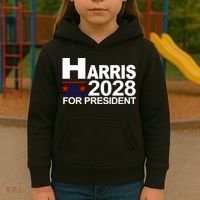 Harris For President 2028  Kids Hoodie thumb 3