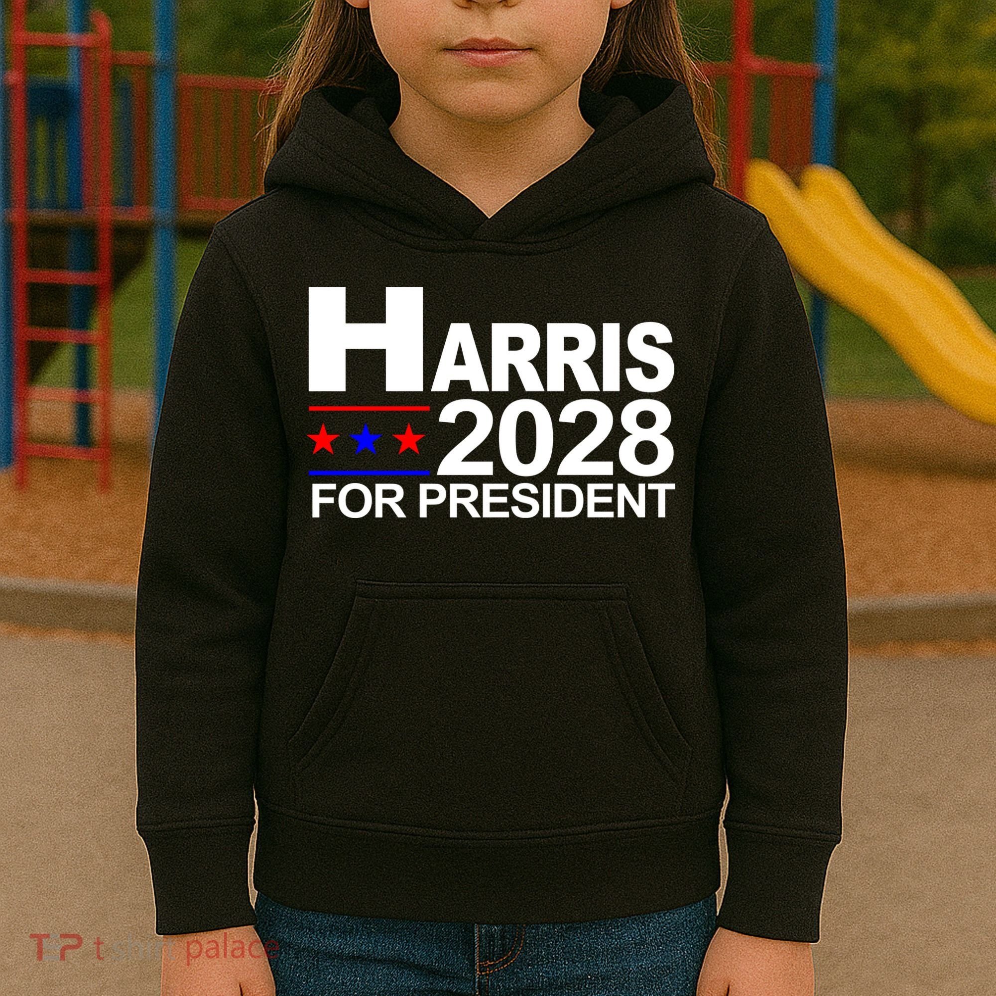 Harris For President 2028  Kids Hoodie