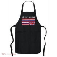 Hawaiian Flag Protest Protect Mauna Kea Ku Kiai Mauna Apron thumb 0