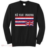 Hawaiian Flag Protest Protect Mauna Kea Ku Kiai Mauna Sweatshirt thumb 0