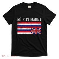 Hawaiian Flag Protest Protect Mauna Kea Ku Kiai Mauna T-Shirt thumb 0