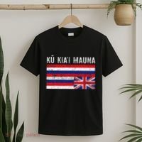 Hawaiian Flag Protest Protect Mauna Kea Ku Kiai Mauna T-Shirt thumb 2