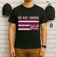 Hawaiian Flag Protest Protect Mauna Kea Ku Kiai Mauna T-Shirt thumb 6