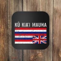 Hawaiian Flag Protest Protect Mauna Kea Ku Kiai Mauna Coaster thumb 0