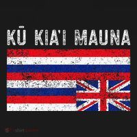 Hawaiian Flag Protest Protect Mauna Kea Ku Kiai Mauna Ornament thumb 1