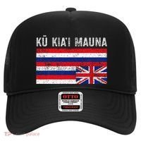 Hawaiian Flag Protest Protect Mauna Kea Ku Kiai Mauna Hat thumb 0