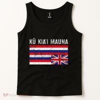Hawaiian Flag Protest Protect Mauna Kea Ku Kiai Mauna Tank Top thumb 2