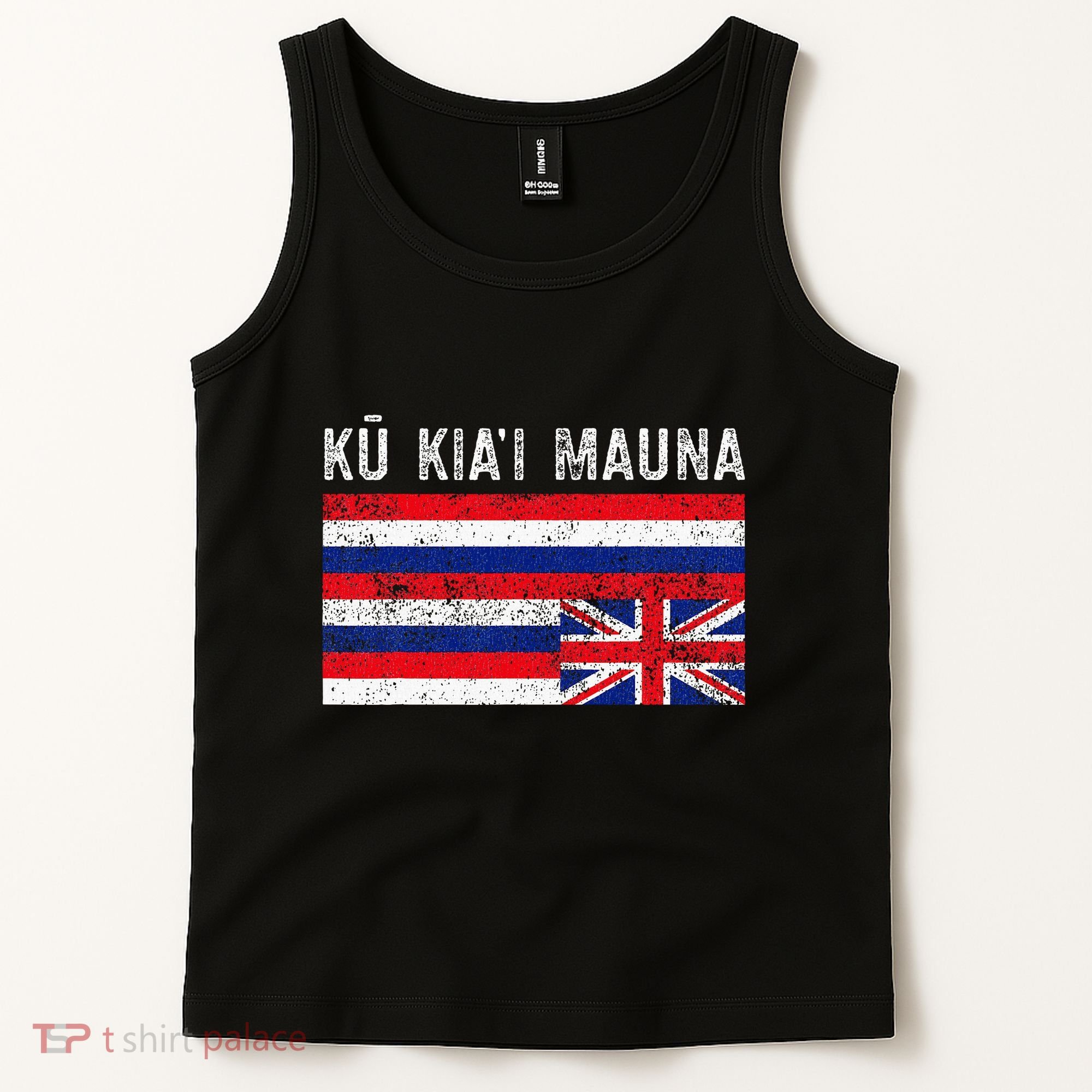 Hawaiian Flag Protest Protect Mauna Kea Ku Kiai Mauna Tank Top
