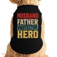 Husband Father Protector Hero FatherS Day Themed Graphic Doggie Tank thumb 0