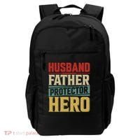 Husband Father Protector Hero FatherS Day Themed Graphic Backpack thumb 0