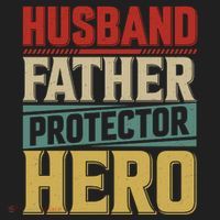 Husband Father Protector Hero FatherS Day Themed Graphic Beanie thumb 2
