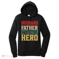 Husband Father Protector Hero FatherS Day Themed Graphic Women's Hoodie thumb 0