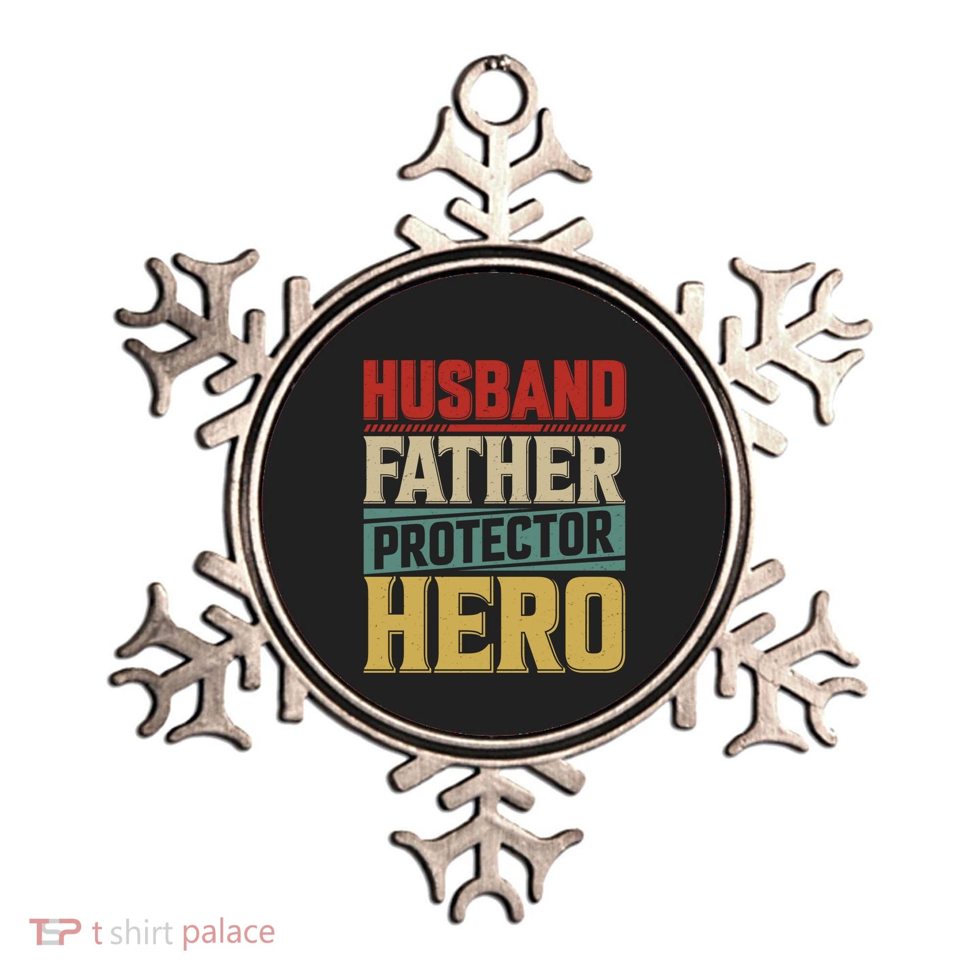 Husband Father Protector Hero FatherS Day Themed Graphic Ornament