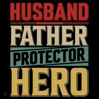 Husband Father Protector Hero FatherS Day Themed Graphic Ornament thumb 1