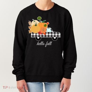 Hello Fall Pumpkin Patch Vintage Truck Women's Sweatshirt