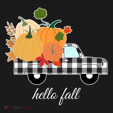 Hello Fall Pumpkin Patch Vintage Truck Sweatshirt