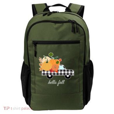Hello Fall Pumpkin Patch Vintage Truck Backpack