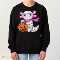 Halloween For   Pumpkin Axolotl Mummy Women's Sweatshirt thumb 0
