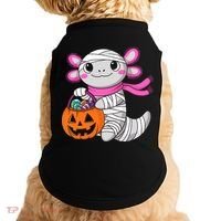 Halloween For   Pumpkin Axolotl Mummy Doggie Tank thumb 0