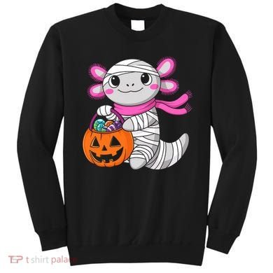 Halloween For   Pumpkin Axolotl Mummy Sweatshirt