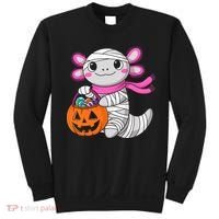 Halloween For   Pumpkin Axolotl Mummy Sweatshirt thumb 0