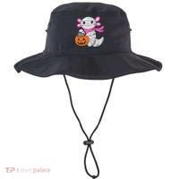 Halloween For   Pumpkin Axolotl Mummy Bucket Hat thumb 0