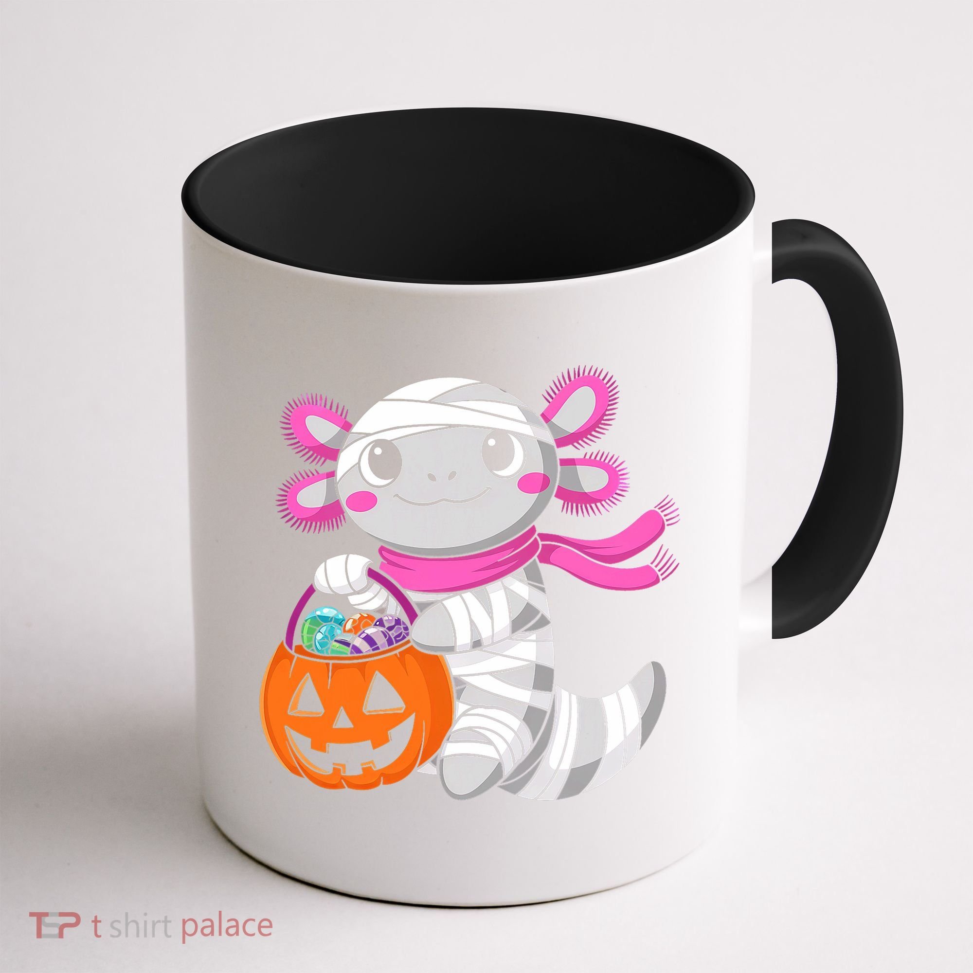 Halloween For   Pumpkin Axolotl Mummy Coffee Mug