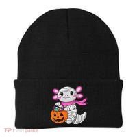 Halloween For   Pumpkin Axolotl Mummy Beanie thumb 0