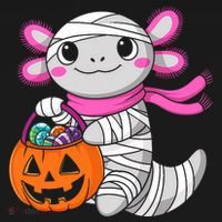 Halloween For   Pumpkin Axolotl Mummy Coaster thumb 2