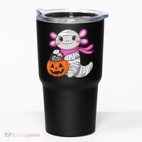 Halloween For   Pumpkin Axolotl Mummy Tumbler thumb 0