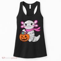 Halloween For   Pumpkin Axolotl Mummy Women's Tank Top thumb 0