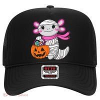 Halloween For   Pumpkin Axolotl Mummy Hat thumb 0
