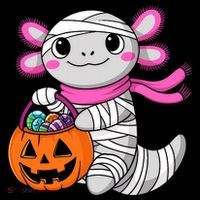 Halloween For   Pumpkin Axolotl Mummy Toddler Hoodie thumb 2