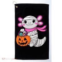 Halloween For   Pumpkin Axolotl Mummy Golf Towel thumb 0