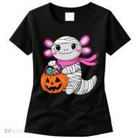 Halloween For   Pumpkin Axolotl Mummy Women's T-Shirt thumb 0