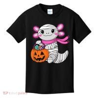 Halloween For   Pumpkin Axolotl Mummy Kids T-Shirt thumb 0