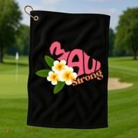 Hawaii Fires Pray For Maui Hawaii Strong Gift Golf Towel thumb 1