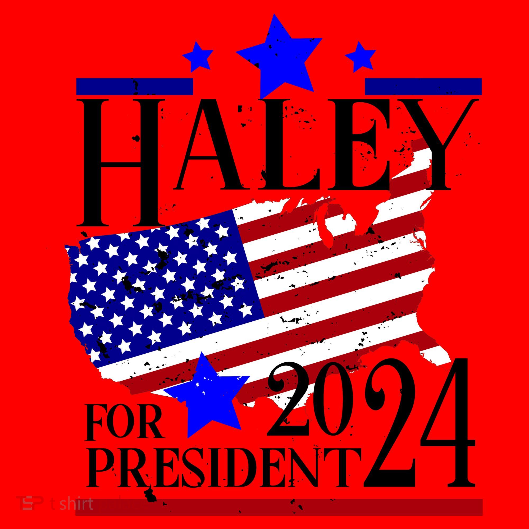 Haley For President 2024 Santa Hat